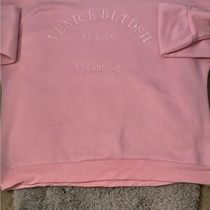 Lids Pink Crewneck Sweater Cozy Textured Style